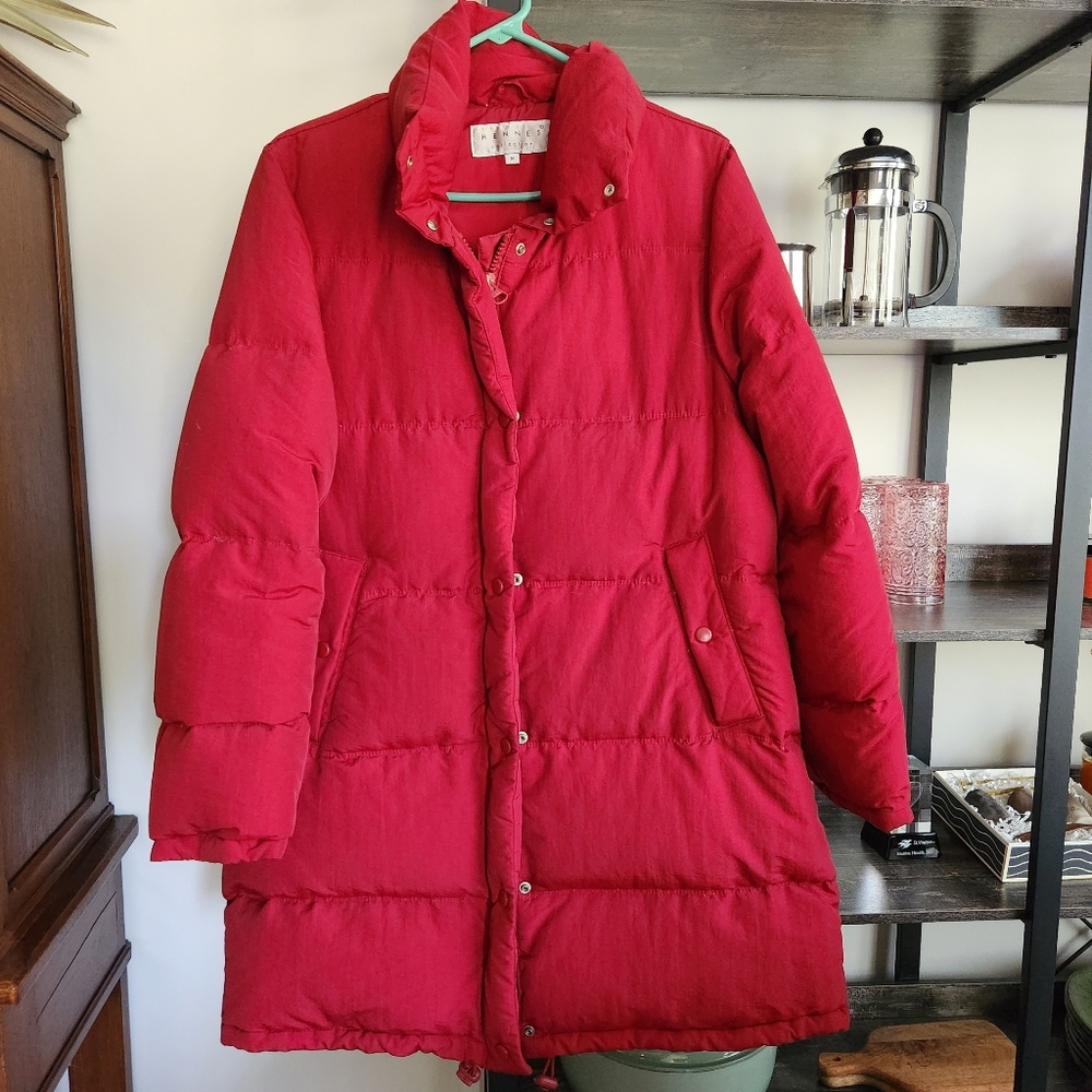 Hennes Collection Down Winter Coat Red
